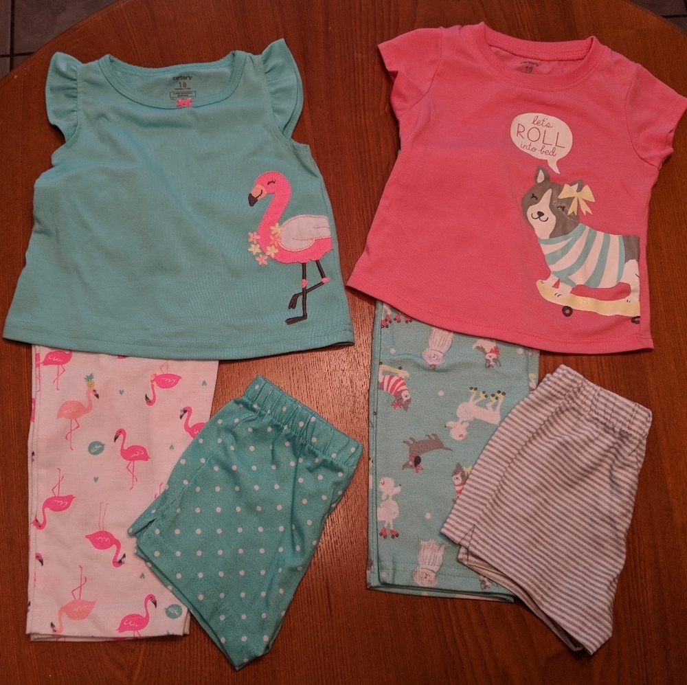 18 month Carter's 3 piece pj's